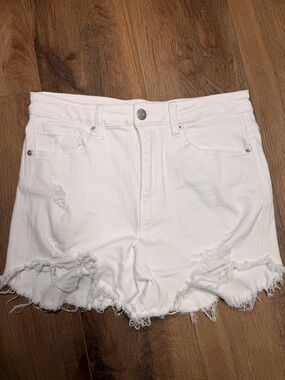 White Distressed Women’s Jean Shorts